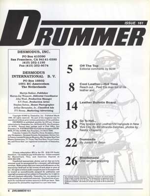 Drummer Issue 161: Contents-1