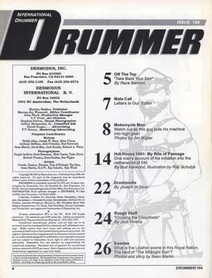 Drummer Issue 164: Contents-1